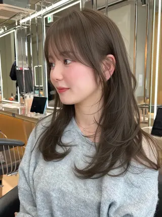 ミディアム カラー 木元 瑛✂︎ボブのヘアスタイル