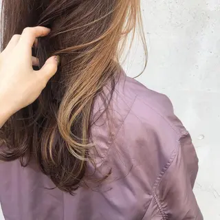 ロング カラー ヘアアレンジ 酸性縮毛矯正🧴韓国 レイヤー/髪質改善のヘアスタイル