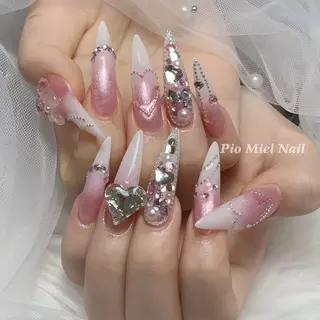 ネイル HANA 長さだしのネイルデザイン