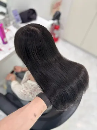 ロング カラー 流行りの透明感カラー ×縮毛矯正🤍ユウのヘアスタイル