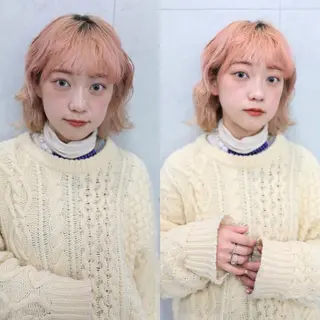 ミディアム カラー パーマ ❇️安達 優心❇️ レイヤー/艶髪特化のヘアスタイル