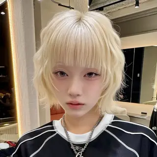 ショート 🎀ボブ特化🎀透明 カラー/艶髪あやなのヘアスタイル