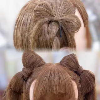 ヘアアレンジ 馬方 雫のヘアスタイル