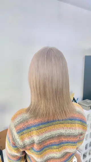 ミディアム カラー パーマ ヘアアレンジ メンズ キッズ ネイル マツエク・マツパ アイブロウ エビスザキレン/メン ズ/心斎橋🌳のヘアスタイル