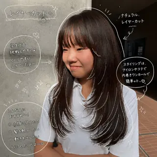 セミロング balance.三宅 星哉のヘアスタイル