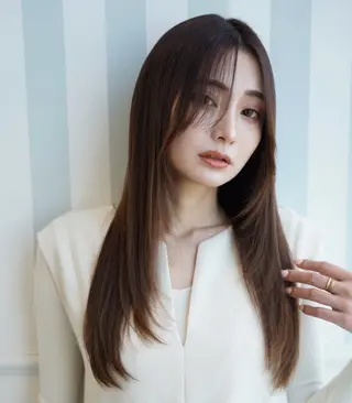 パーマ 片瀬 結のヘアスタイル
