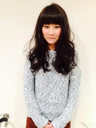セミロング ロング カラー 太田 健介【髪質改善】のヘアスタイル