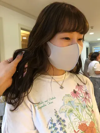 ロング カラー eri kinjoのヘアスタイル