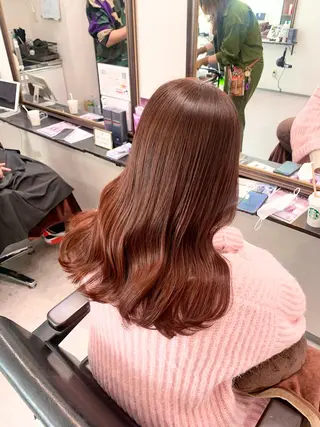 セミロング 髪質改善/縮毛矯正 🎀小林 唯 🎀のヘアスタイル