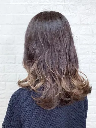 ミディアム カラー 髪質改善縮毛矯正 美容師✂️山崎竜二のヘアスタイル