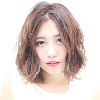 ミディアム YOFAhair芦屋 峰★カラーリストのヘアスタイル
