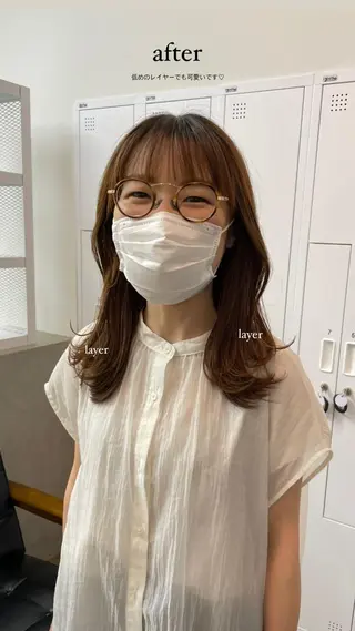 ロング 立野 莉央のヘアスタイル