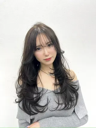 セミロング メンズカットパーマ/ HIKARI🐥のヘアスタイル