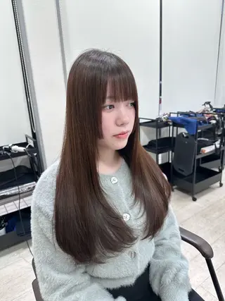 ロング 村上 佳織のヘアスタイル