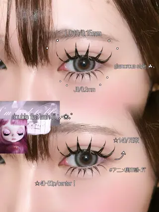 マツエク・マツパ ☆eyelist _miu☆のマツエク・マツパデザイン