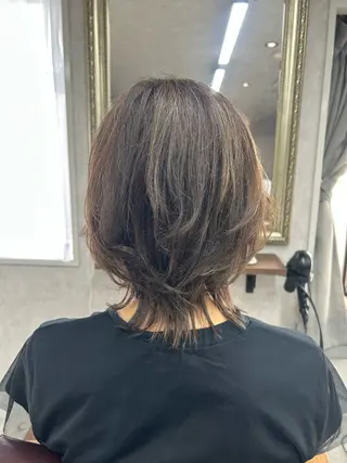 ミディアム カラー Lien 深井店のヘアスタイル
