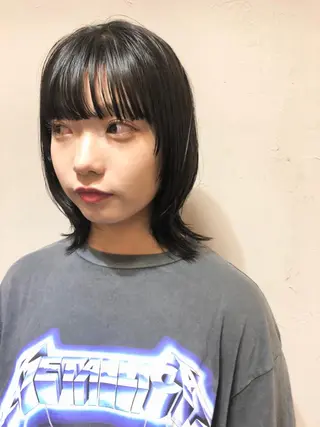 ミディアム 千葉 郁也のヘアスタイル