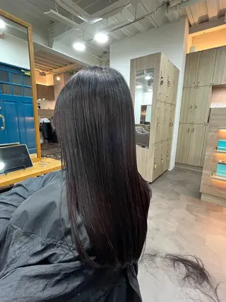 ロング カラー 縮毛矯正🌟カラー╱ ╱いいじまのヘアスタイル