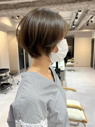 ショート 縮毛矯正 特化アツシのヘアスタイル