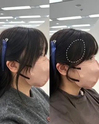 ロング 韓国レイヤー/透明感 カラー🖤アイナのヘアスタイル