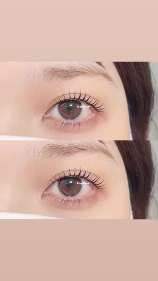 ミディアム カラー パーマ ヘアアレンジ メンズ キッズ ネイル マツエク・マツパ アイブロウ 𝑹 eyelashのマツエク・マツパデザイン