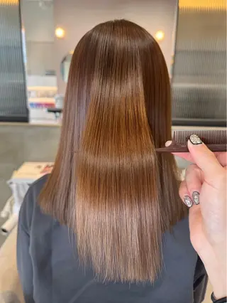 ミディアム 🌼縮毛矯正🌼 中野有騎🦕のヘアスタイル