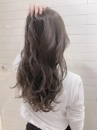 ロング カラー パーマ ヘアアレンジ バレイヤージュ 藤沢 髪質改善 竹内ケンゴのヘアスタイル