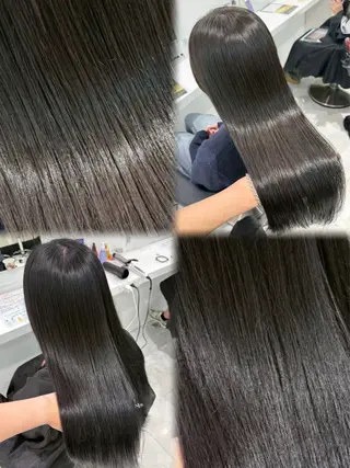 ロング グレージュ🩶/韓国 /赤み消しカラー♬のヘアスタイル