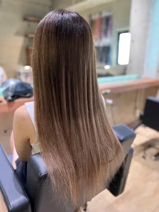 ロング メンズ ヘアアレンジ カラー キッズ 韓国ヘア❌艶髪🫧羽 🪽エク人気No1◎のヘアスタイル