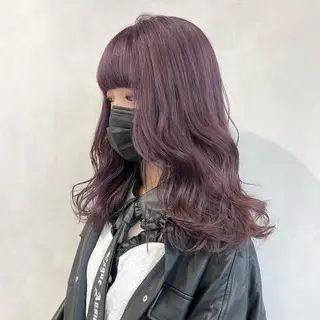 セミロング カラー 🩵ブリーチカラー MIORI🩵のヘアスタイル