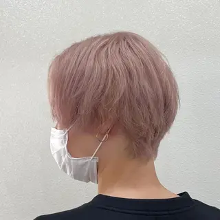 ショート カラー パーマ ヘアアレンジ メンズ キッズ ネイル マツエク・マツパ アイブロウ エクステモデル募集 💗大阪梅田/川上のヘアスタイル