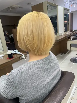 ショート カラー 店長福島成美/髪質 改善縮毛矯正/カラーのヘアスタイル
