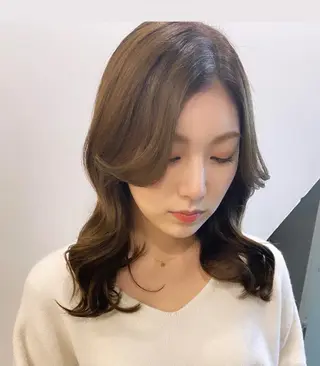 セミロング ハマサキ 【店長】のヘアスタイル