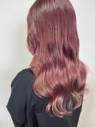 ロング 柔らかな縮毛矯正 透明感カラー💫のヘアスタイル