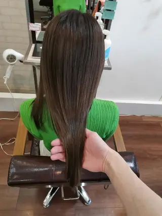 セミロング ツヤ髪ケアカラー✨ 中谷良成のヘアスタイル