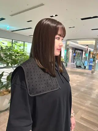 ミディアム 中村 美穂のヘアスタイル
