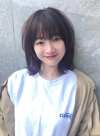 レイヤーカット/ ハイライト 千咲季のヘアスタイル