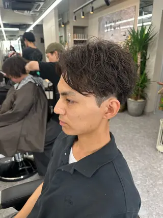 ショート パーマ メンズ メッシュパーマ支持率 ◎大宮/隼也のヘアスタイル