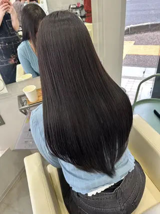 セミロング カラー さあや 【透け感/艶感】のヘアスタイル