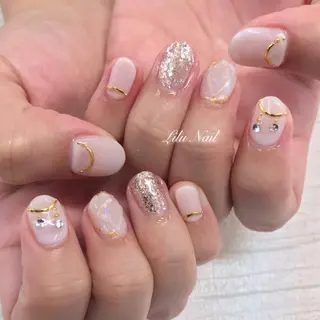 ネイル モチの良さ◉ フィルインネイル♡のネイルデザイン
