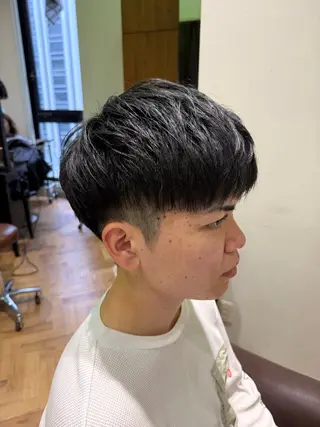 ショート メンズ 溝口 槙里也のヘアスタイル