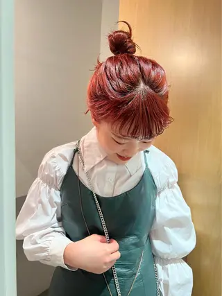 セミロング mei｜顔まわり ×透明感カラーのヘアスタイル