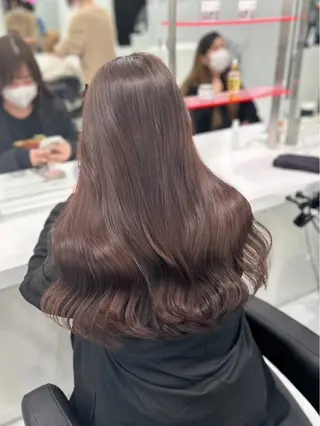 ロング カラー 暖色✖️韓国ヘア 🥀SAHO🥀のヘアスタイル
