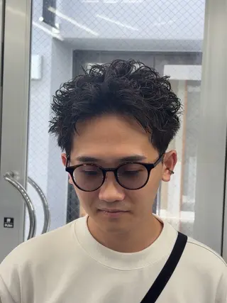 パーマ メンズ 🌀メンズパーマ/シ ョート/きらり🌀のヘアスタイル