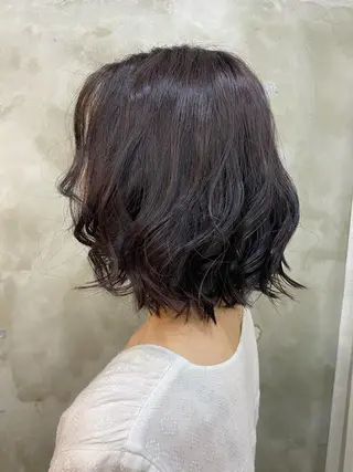 ミディアム カラー ヘアアレンジ 志賀 あずみのヘアスタイル