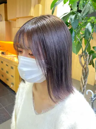 ミディアム カラー ヘアアレンジ TSUNA 🌙 Lim 五反田のマツエク・マツパデザイン