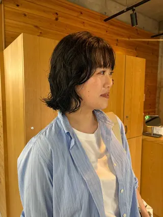 ショート 枚方美容師/ perm/東野真菜のヘアスタイル