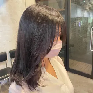 セミロング カラー ヘアアレンジ 🎀レイヤー 透明感 カラーyuuri🎀のヘアスタイル