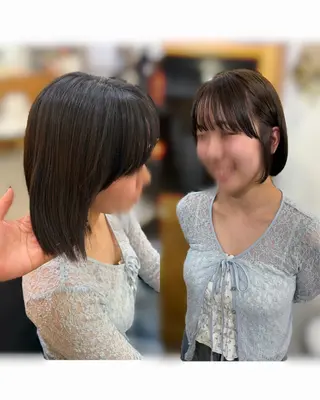 ショート ボブ人気No,1✨ TAME副店長のヘアスタイル