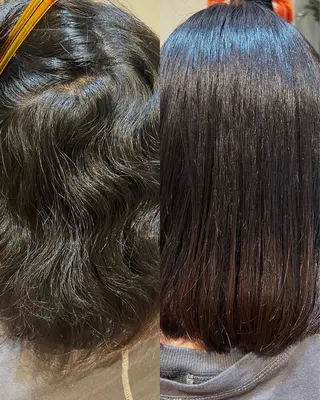 ミディアム パーマ 大人の似合わせカット 髪質改善 ASUKAのヘアスタイル